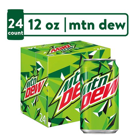 Mountain Dew Citrus Soda Pop, 12 oz Cans, 24 Pack - itFRESH