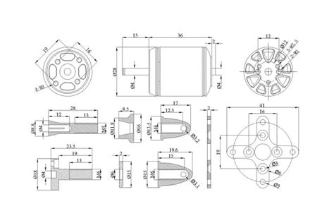 A2217 1100KV/1500KV/2700KV RC Brushless Outrunner Motor welded Banana