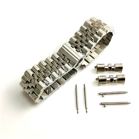 Seiko Compatible Metal Steel Jubilee Style Replacement Quick Release ...