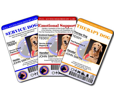 Service Animal Badge | Service Dog ID Tag | Emotional Support Dog ID ...