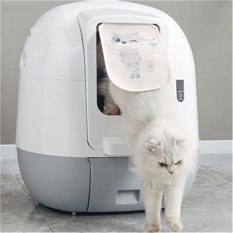 Buy Fully Automatic Smart Cat Litter Box Deodorant Electric Cleaning ...