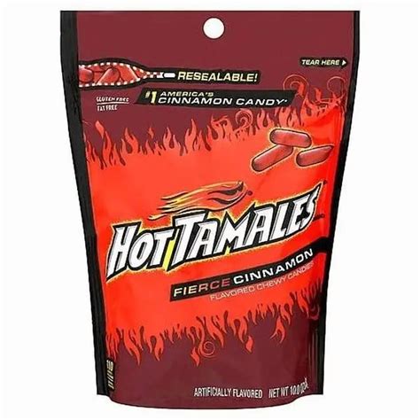 Hot Tamales Cinnamon Chewy Candy, 10 OZ ( 1 Pack) - Candy Bulk, Spicy ...