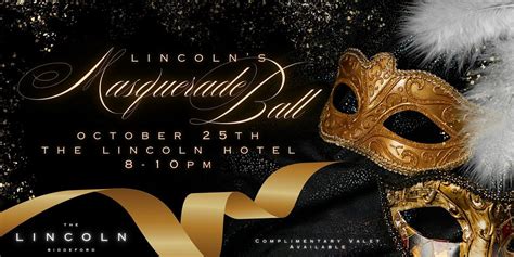 Lincolns Masquerade Ball, The Lincoln Hotel, Biddeford, 25 October 2025 ...