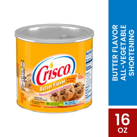Crisco Butter Flavor All-Vegetable Shortening (16 oz) Delivery or ...