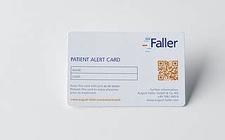 Patient Cards – Faller Packaging
