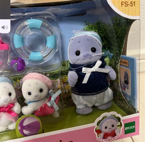 (NEW) Sylvanian Families FS-51 Seal Family Set - Calico Critters Japan ...