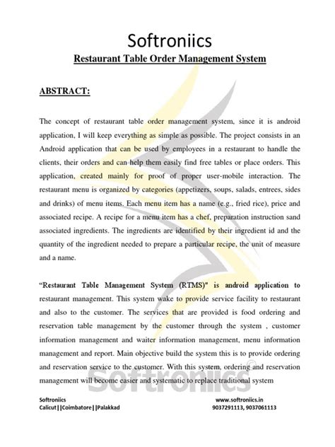 Image result for Table Order System SQL