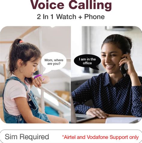 Sekyo S1 Kids Calling SmartWatch with Live Location, Class Mode, Safe ...