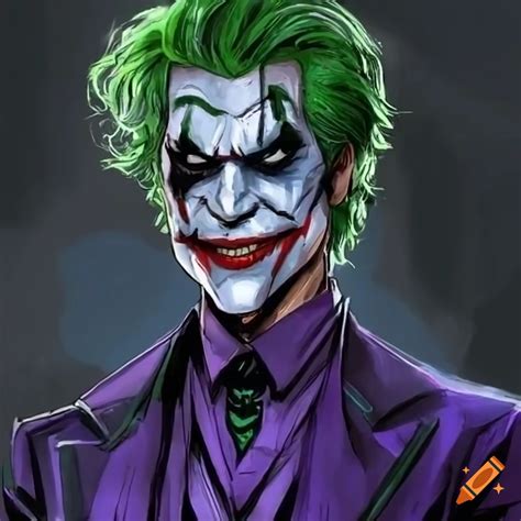 Pop art of a pink-haired joker on Craiyon