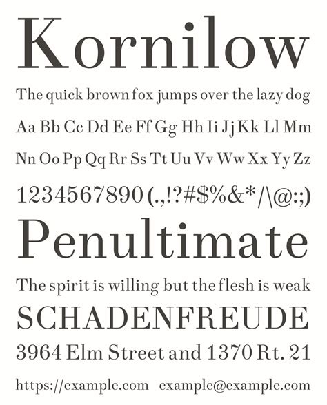 Kornilow Regular Font | xFonts.pro
