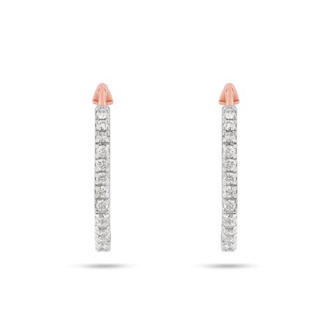 Jovi Diamond Hoops Earrings-Candere by Kalyan Jewellers