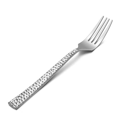 Hammered 12-Pieces Dessert Forks, HaWare Stainless Steel 6.7 Small ...