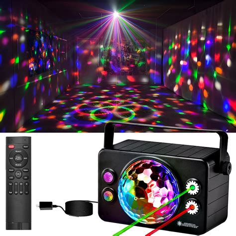 Disco Ball Light Party Lights, Disco Light Sound Activated Strobe Lamp ...