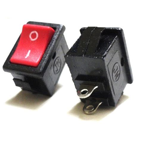Buy 2pin SPST ON-OFF Mini Rocker Switch - 250V 2A Online In India at ...