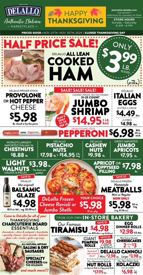 Weekly Italian Marketplace Ad Page 2 - DeLallo Italian Marketplace