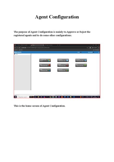 Agent Configuration - rewtwtwt - Agent Configuration The purpose of ...