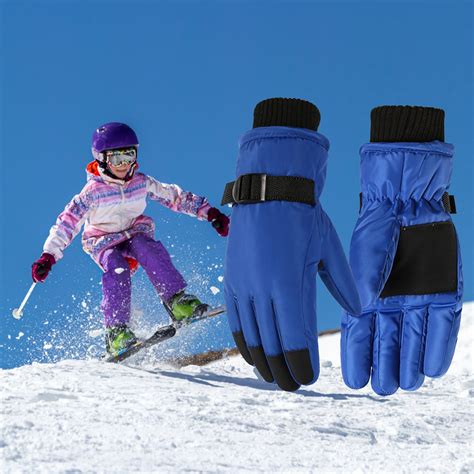 Waterproof Snow Gloves for Ourdoor Sports, Toddler Girls Boys Snow ...
