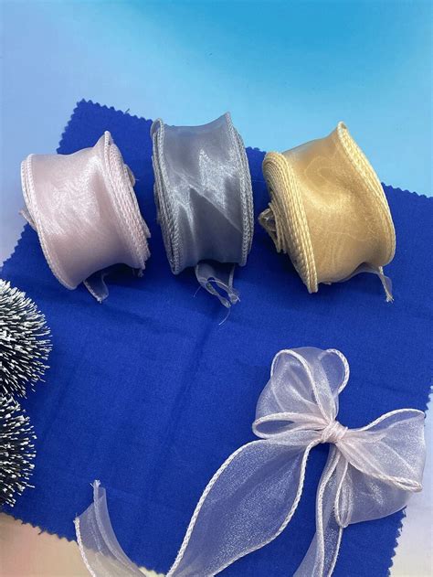 Fita de cetim de 1,77 polegadas de largura, aproximadamente 7,5 m de ...