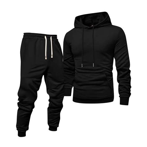 Domuza Men Sweatsuits Sets Casual Athletic Hooded Sweatshirt and ...