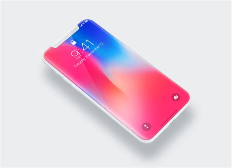 Free New Apple Clay iPhone X Mockup PSD - Good Mockups
