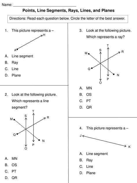 Line Line Segment Ray
