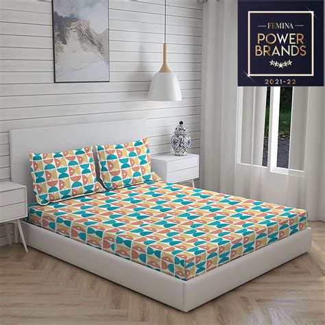 Buy Layers Duracount Bedsheet Set for All Seasons - Lightweight ...