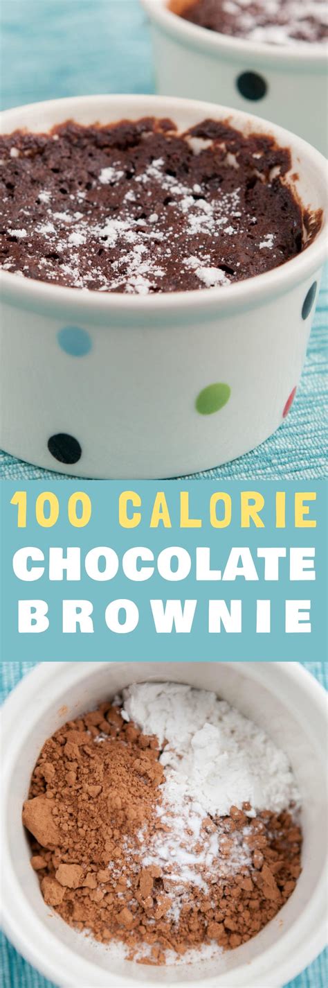 100 Calorie Brownie - Healthy Single Serving Brownie Recipe | Recipe ...