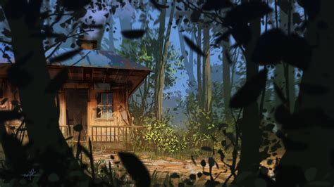 林中小屋 由 Nunchakus 创作 | 乐艺leewiART CG精英艺术社区，汇聚优秀CG艺术作品