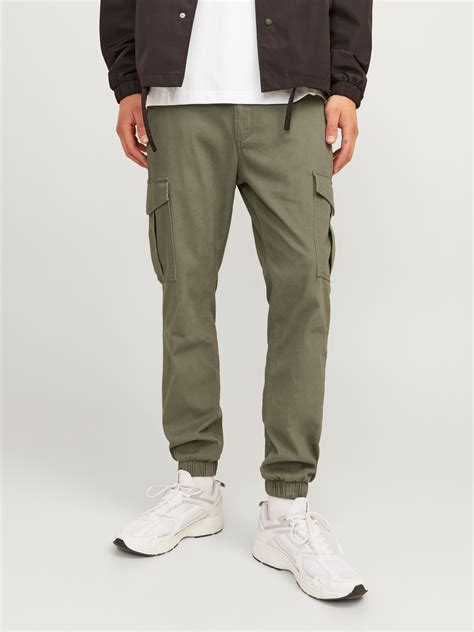 Slim Fit Cargo trousers | Dark Green | Jack & Jones®