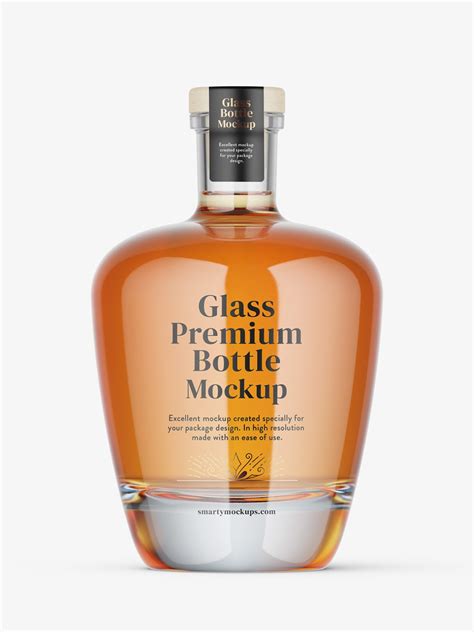 Spirits bottle mockup - Mockups Design