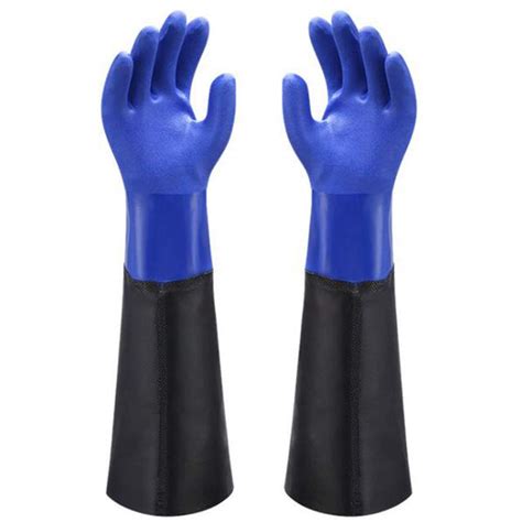 Waterproof PVC Coated Glove with Cotton Liner,Heavy Duty Latex Gloves ...
