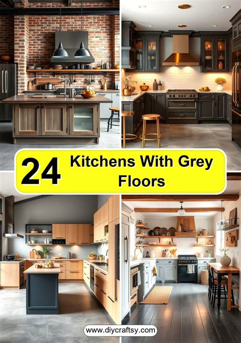 24 Grey Floor Kitchen Ideas: Stylish Modern Designs