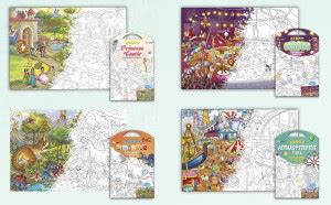 GIANT PRINCESS CASTLE COLOURING Charts, GIANT CIRCUS COLOURING Charts ...