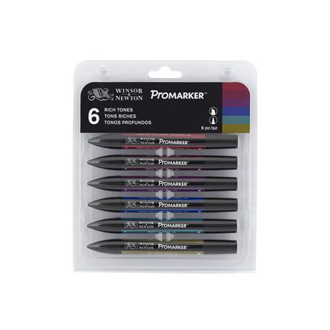 W&N ProMarker - Alcohol Based - Rich Tones Set of 6 | Art Lounge