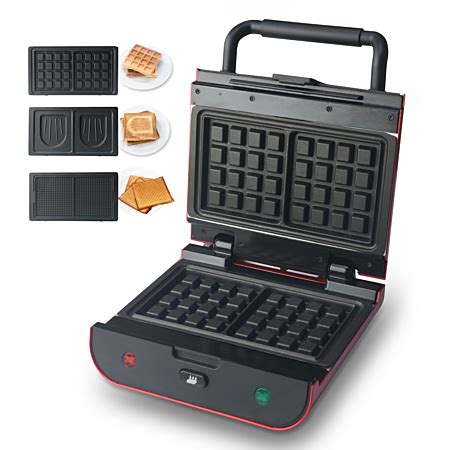 Gaufrier gaufrette, appareil à croques 3 en 1 Multi Waffles au meilleur ...