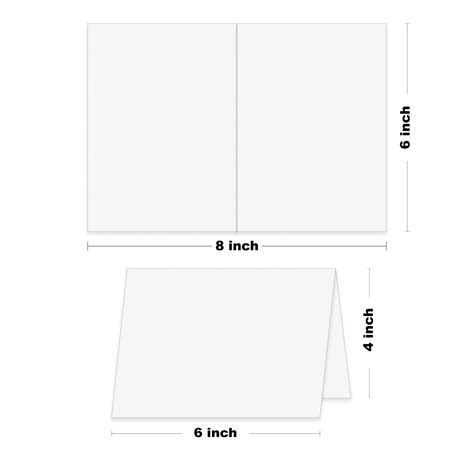 Blank 4x6 FOLDED Invitation Cards for personalized greeting cards ...