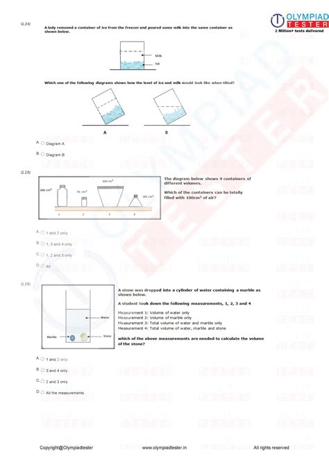 Class 4 Study Material – tagged "Science sample papers" – Olympiad tester