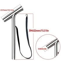 2-Piece Fishing Boat Pole Frame Strut Bracket Stainless Steel Plug-In ...