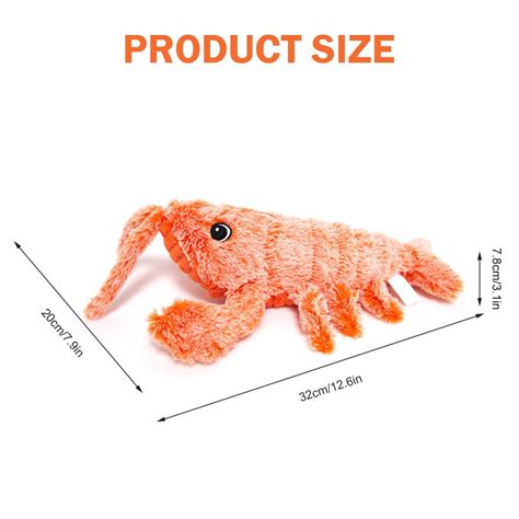 Buy MONSTRUNO Pet Cat Toy Vibrating Shrimp Bites Kittens Durable Toys ...