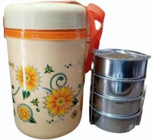 Flipkart.com | TruVeli Stainless Steel Tiffin with Lifter - 4 Container ...