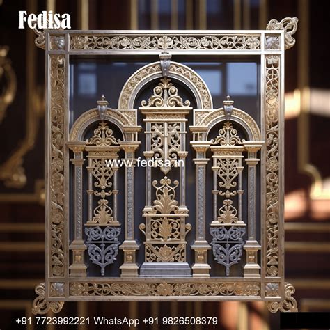 Window Grill Design With Floral Patterns - Fedisa