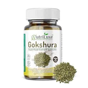 Nutriluxe Gokshura Extract Capsules 500mg x 60 Caps | Tribulus ...