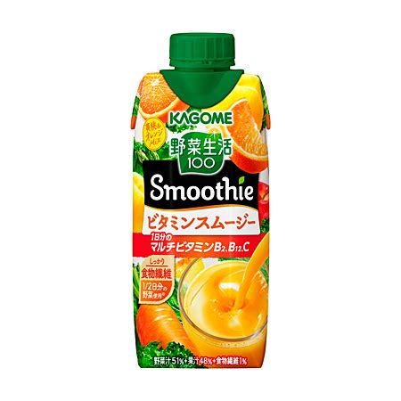 カゴメ 野菜生活100 Smoothie スムージー 濃厚バナナスムージー バナナ 330ml紙パック×12本入 送料無料 ミックス 野菜