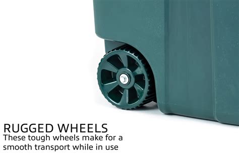 Snapklik.com : ECOSolution 32 Gallon Wheeled Outdoor Garbage Can