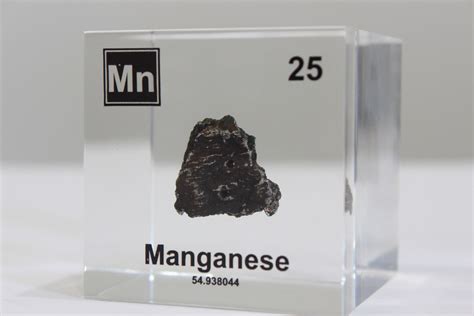 Manganese Element Cube PERIODIC TABLE Metal Chunk Sample for Element ...