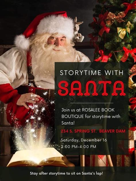 Storytime with Santa, 234 S Spring St Beaver Dam, WI 53916, 16 December ...