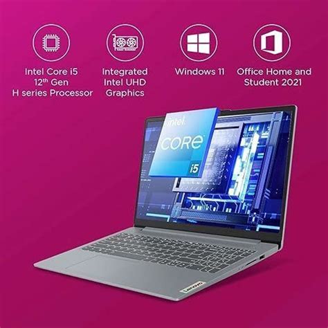 Lenovo IdeaPad Slim 3 with 1Yr ADP Intel Core i5 12th Gen 12450H - (16 ...