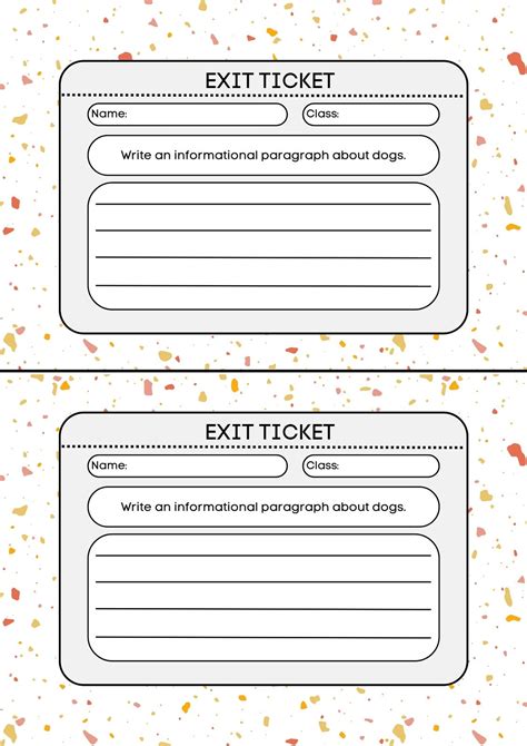 Math Exit Ticket Template Printable Free Exit Ticket Templates,