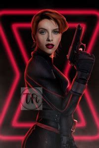 Superhero Black Widow Poster, Unframed, With Double Sided Tape Paper ...