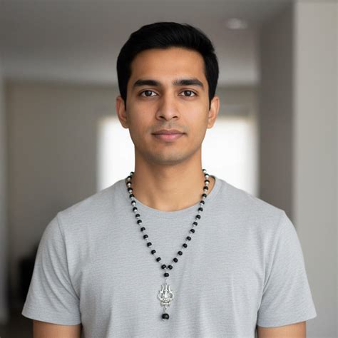 Karungali silver cap mala with Trishul pendent – Kashivardan